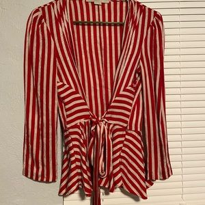 Stella McCartney button down tie blouse